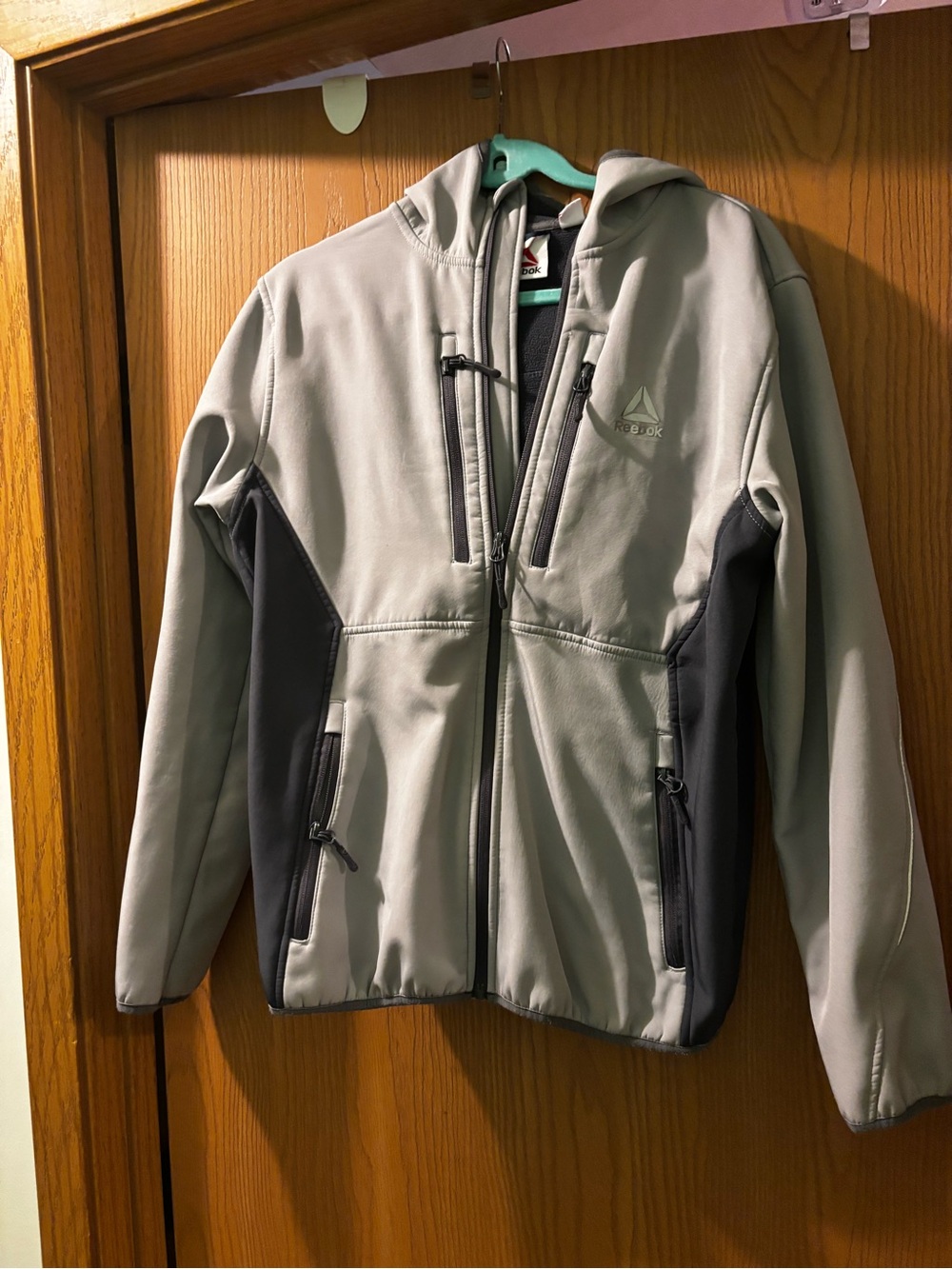Reebok Gray Hooded Softshell Jacket